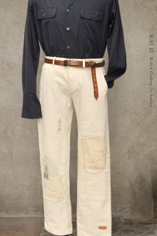 Boro White Cotton Pants - Gavin - 31 (NO RETURN)