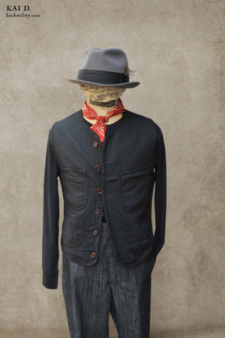 Cruiser Vest (shorter version) - Boiled Wool - L