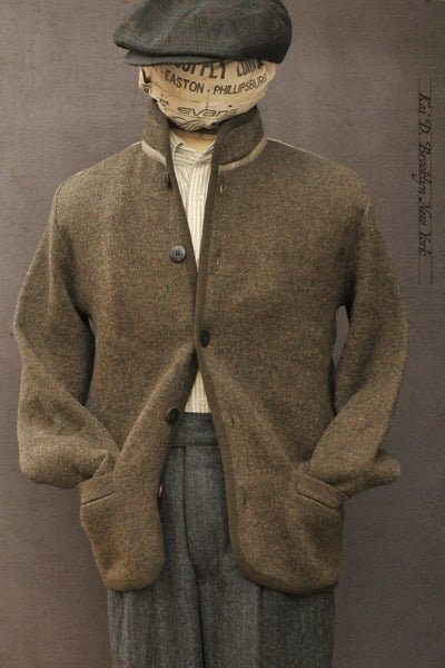 Boiled Wool Explorer Jacket - Khaki - L, XL