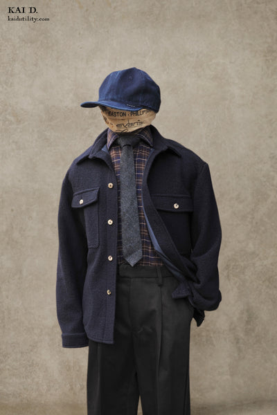 Parisian Two Pocket Overshirt - Boiled Wool - M