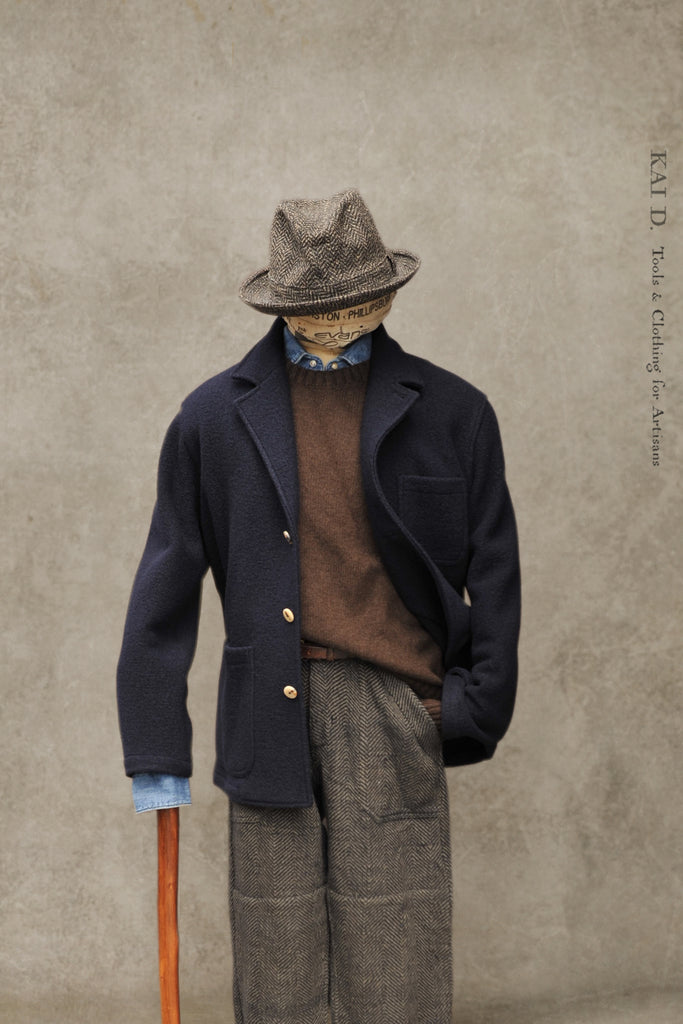 Kai D Utility — Traveler's Jacket - Boiled Wool - 48, 50 (NO