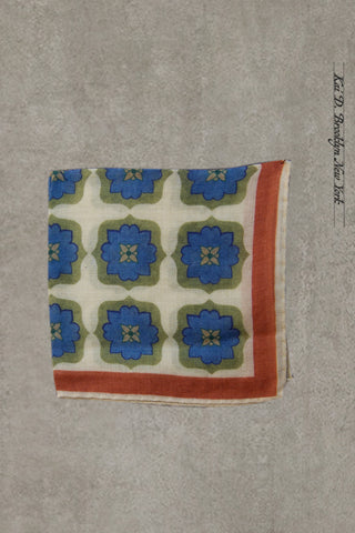 Light Wool Pocket Square - Bold Geo Print