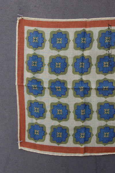 Light Wool Pocket Square - Bold Geo Print