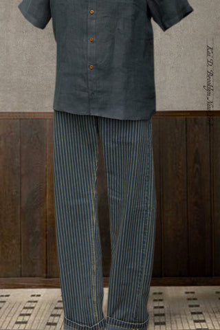 Bologna Slim Cut Trousers - Wabash Stripe - 32, 34 (NO RETURN)