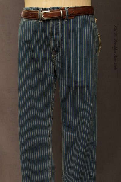 Bologna Slim Cut Trousers - Wabash Stripe - 32 (NO RETURN)