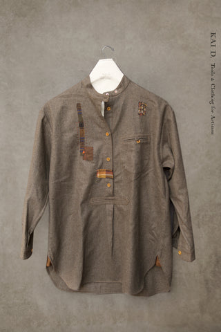 Frankenthaler Shirt - Brown Heather - M