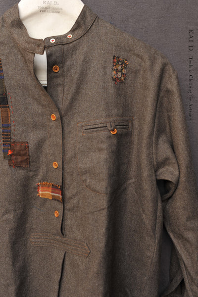 Frankenthaler Shirt - Brown Heather - M