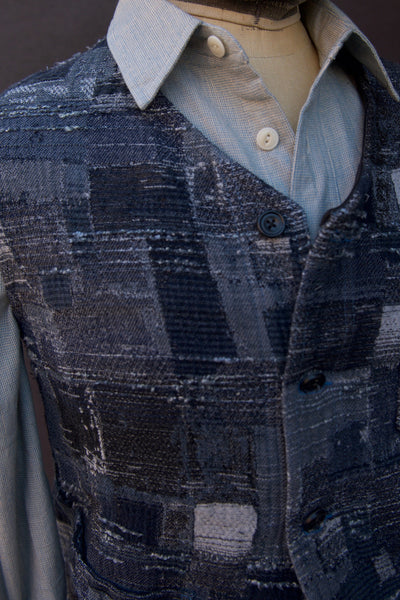 Boro Weave Vest - Multi-Blue - S/M (NO RETURN)