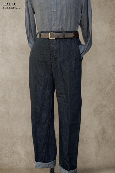 Bosun Pants - Cotton Linen Denim - 30, 32, 34, 36