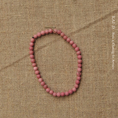 Beaded Bracelet - Rhodonite Pink