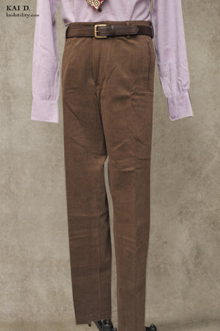 Brancusi Pants - Saddle Brown - 36