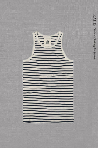 Gari Tank Top - Breton Stripe - M, XL