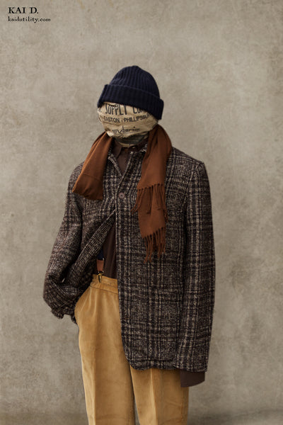 Brewer Jacket - Brown plaid - M, L