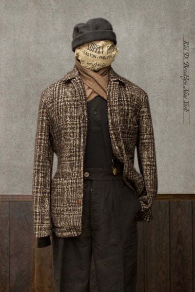 Brewer Jacket - Brown plaid - M, L