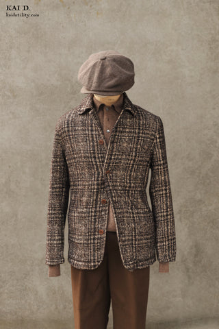Brewer Jacket - Brown plaid - M, L