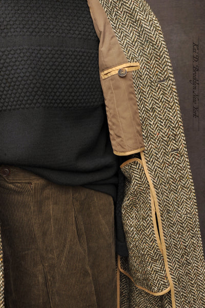 Brick Lane Over Coat - Chunky Herringbone - M, L, XL