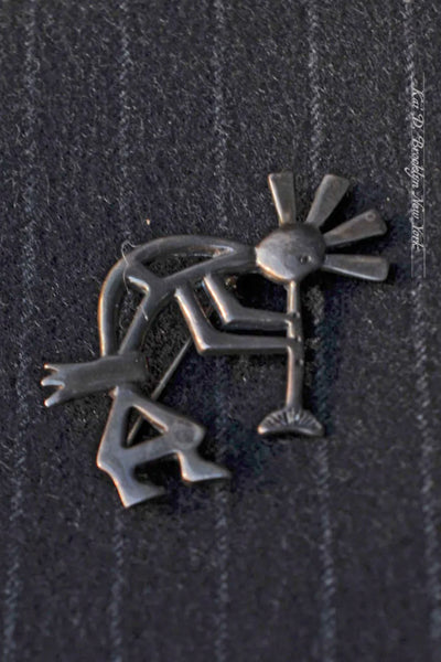 Sterling Silver Brooch - Kokopelli II