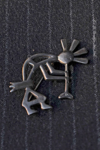 Sterling Silver Brooch - Kokopelli II