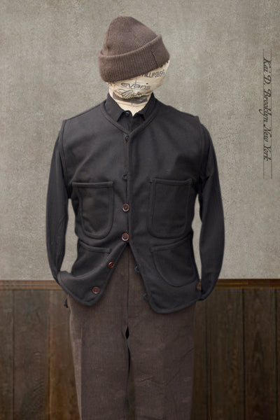 Cruiser Vest - Deep Brown Wool - L