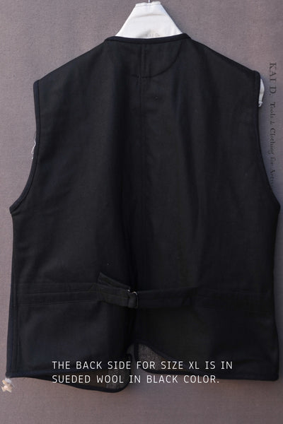 Cruiser Vest - Deep Brown Wool - L