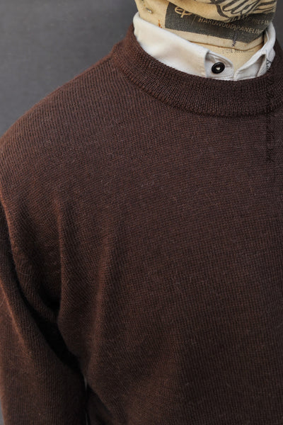 Eske Crew Neck Sweater - Chocolate - M, L