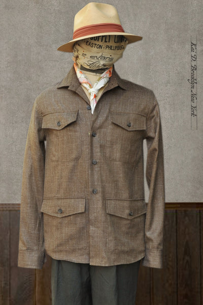 Kai D Utility — Degas Work Jacket - Japanese Linen - S, M, XL
