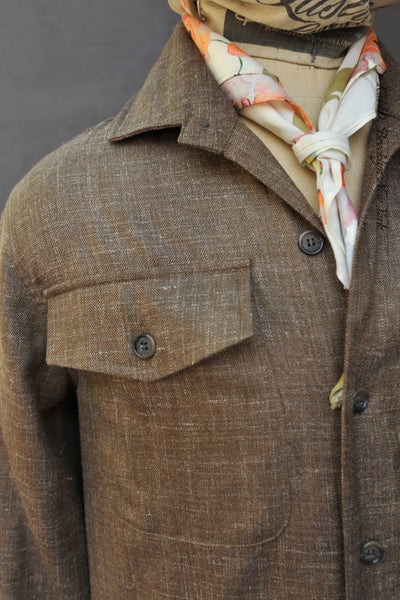Hemingway Shirt Jacket - Crosshatched Tropical Wool - S, M, L, XL, XXL (No Return)