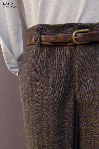 Bosun Pants - Cotton Herringbone Tweed - 30, 34, 32