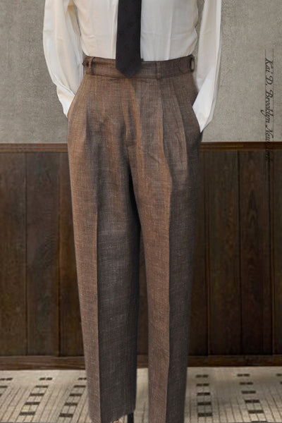 Matisse Pants - Cross Hatch Herringbone Tropical Wool - 30, 32, 34