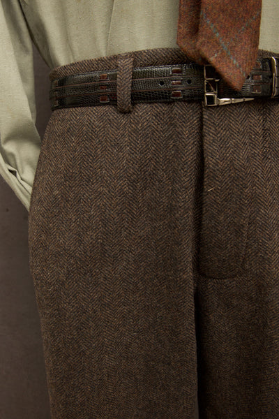 Bosun Pants - British Herringbone Tweed - 30, 32, 34, 36