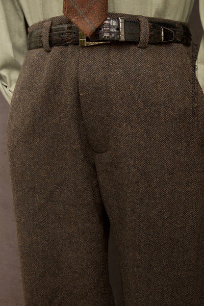 Bosun Pants - British Herringbone Tweed - 30, 32, 34, 36
