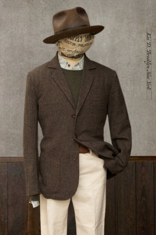 Shoemaker's Jacket - British Herringbone Tweed - S, M, L, XL