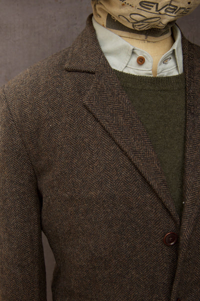 Shoemaker's Jacket - British Herringbone Tweed - S, M, L, XL