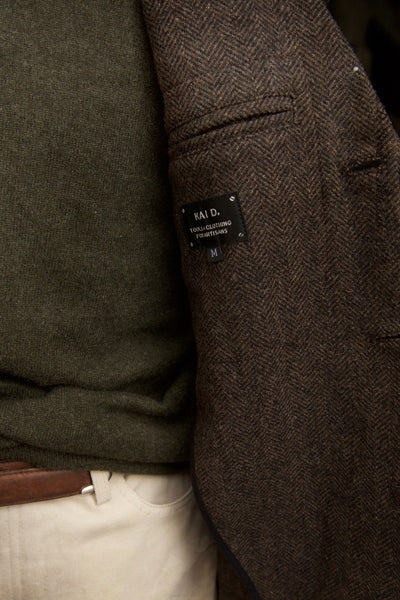 Shoemaker's Jacket - British Herringbone Tweed - S, M, L, XL