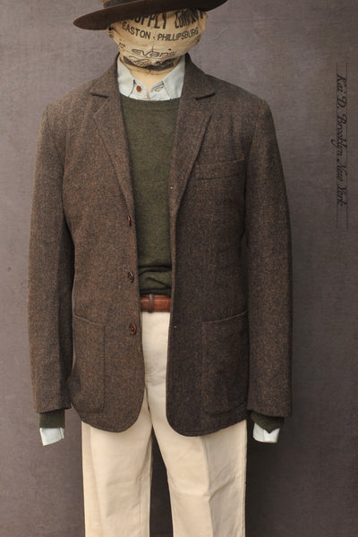 Shoemaker's Jacket - British Herringbone Tweed - S, M, L, XL