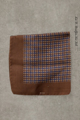 Pocket Square - Light Houndstooth Wool