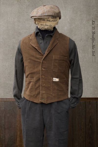 Pioneer Vest - Moleskin - L, XL, XXL, XXXL (Shorter Length)