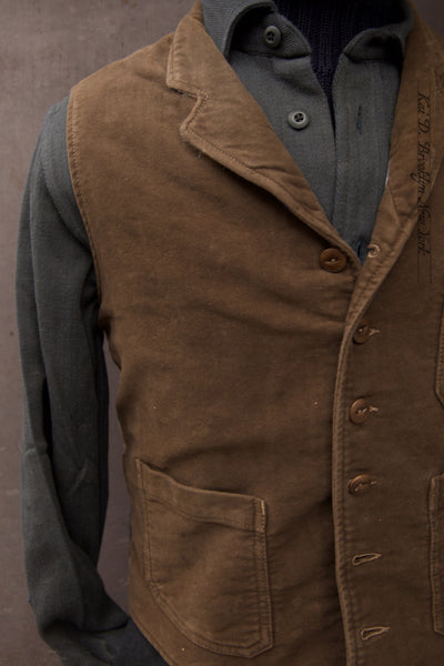 Pioneer Vest - Moleskin - L, XL, XXL, XXXL (Shorter Length)
