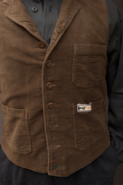 Pioneer Vest - Moleskin - L, XL, XXL, XXXL (Shorter Length)