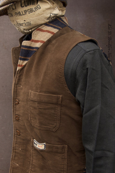 Pioneer Vest - Moleskin - L, XL, XXL, XXXL (Shorter Length)