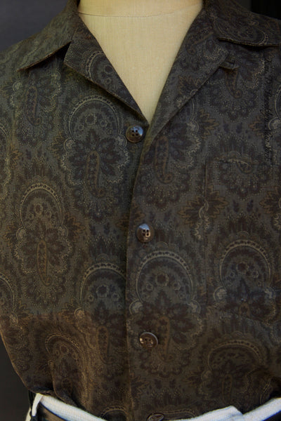 Slater Shirt - Brown Paisley Tapestry - S, M, L, XL, XXL