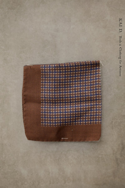 Pocket Square - Light Houndstooth Wool