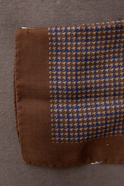 Pocket Square - Light Houndstooth Wool