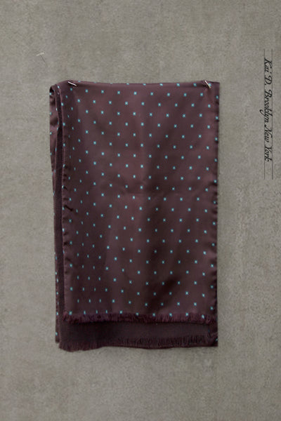 Silk/Wool Dress Scarf - Deep Navy