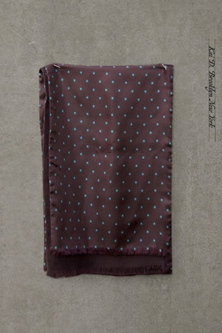 Silk/Wool Dress Scarf - Deep Navy