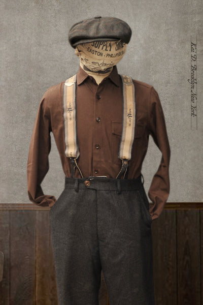 Skillman Shirt - Japanese Light Moleskin - Rugged Brown - M, L, XL, XXL