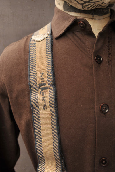 Skillman Shirt - Japanese Light Moleskin - Rugged Brown - M, L, XL, XXL