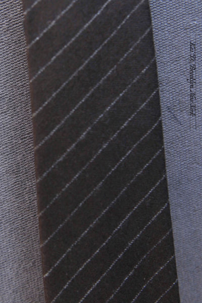 Strioped Wool Tie - Retro Dark Brown