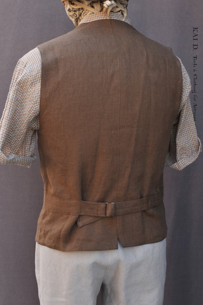 Shoemaker's Vest - French Linen - S, M, L, XL, XXL