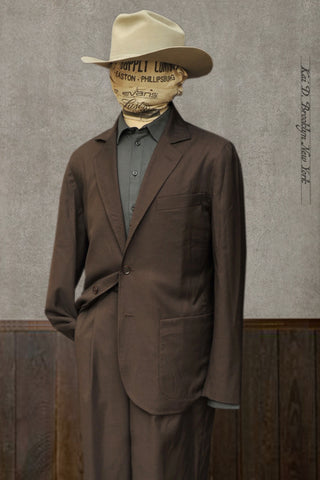 Shoemaker Jacket - Deep Brown Tropical Wool - S, M, L, XL
